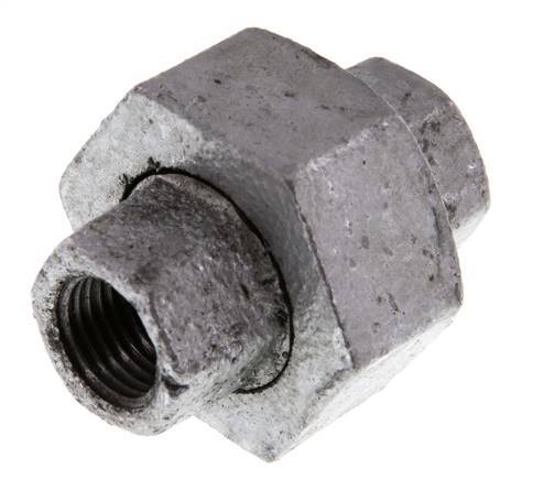 Union Straight Connector Rp1/4'' Female Cast Iron Flat Seal 25bar (351.25psi)