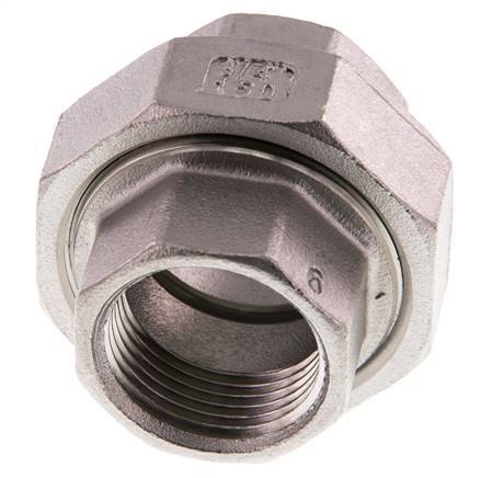 Gerader Verschraubungsstutzen Rp3/4'' Weiblich Edelstahl Flachdichtung PTFE 16bar (224.8psi)