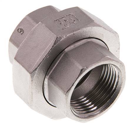 Gerader Verschraubungsstutzen Rp3/4'' Weiblich Edelstahl Flachdichtung PTFE 16bar (224.8psi)