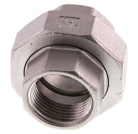 Gerader Verschraubungsstutzen Rp3/4'' Weiblich Edelstahl Flachdichtung PTFE 16bar (224.8psi)