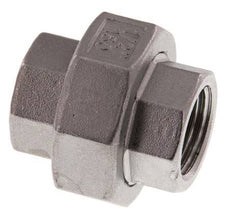 Gerader Verschraubungsstutzen Rp1/2'' Weiblich Edelstahl Flachdichtung PTFE 16bar (224.8psi)