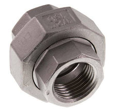 Gerader Verschraubungsstutzen Rp1/2'' Weiblich Edelstahl Flachdichtung PTFE 16bar (224.8psi)
