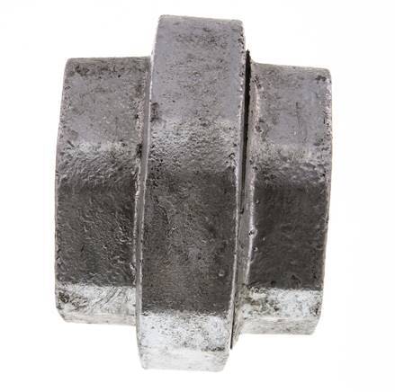 Union Straight Connector Rp2 1/2'' Female Cast Iron Flat Seal 25bar (351.25psi)