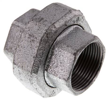 Union Straight Connector Rp1 1/4'' Female Cast Iron Flat Seal 25bar (351.25psi)