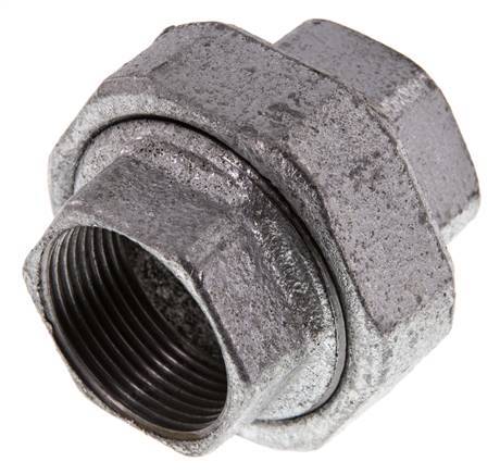 Union Straight Connector Rp1 1/4'' Female Cast Iron Flat Seal 25bar (351.25psi)