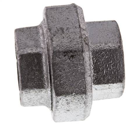 Union Straight Connector Rp1 1/4'' Female Cast Iron Flat Seal 25bar (351.25psi)