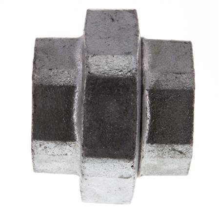 Union Straight Connector Rp1 1/2'' Female Cast Iron Flat Seal 25bar (351.25psi)