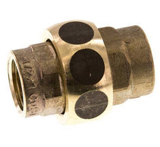 Gerade Verschraubung Rp1/2'' Buchse Messing Flachdichtung Centellen 16bar (224.8psi)