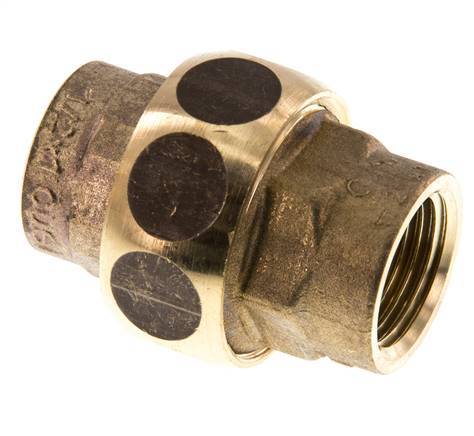 Gerade Verschraubung Rp1/2'' Buchse Messing Flachdichtung Centellen 16bar (224.8psi)