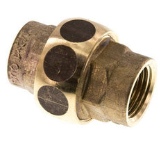 Gerade Verschraubung Rp1/2'' Buchse Messing Flachdichtung Centellen 16bar (224.8psi)