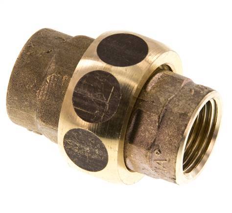 Gerade Verschraubung Rp1/2'' Buchse Messing Flachdichtung Centellen 16bar (224.8psi)
