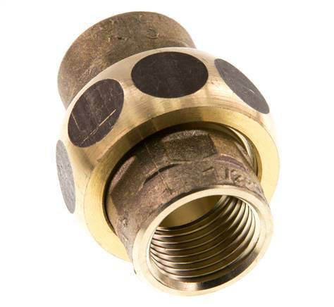 Gerade Verschraubung Rp1/2'' Buchse Messing Flachdichtung Centellen 16bar (224.8psi)