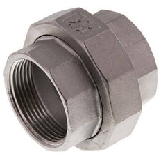 Gerade Verschraubung Rp1 1/2'' Weiblich Edelstahl Flachdichtung PTFE 16bar (224.8psi)