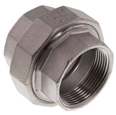 Gerade Verschraubung Rp1 1/2'' Weiblich Edelstahl Flachdichtung PTFE 16bar (224.8psi)