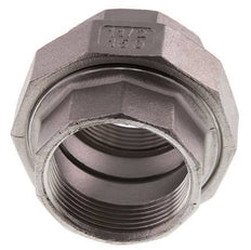 Gerade Verschraubung Rp1 1/2'' Weiblich Edelstahl Flachdichtung PTFE 16bar (224.8psi)