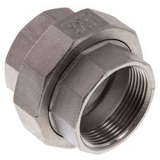 Gerade Verschraubung Rp1 1/2'' Weiblich Edelstahl Flachdichtung PTFE 16bar (224.8psi)