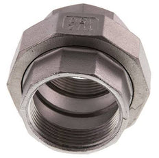 Gerade Verschraubung Rp1 1/2'' Weiblich Edelstahl Flachdichtung PTFE 16bar (224.8psi)