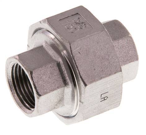 Gerader Verschraubungsanschluss Rp3/8'' Weiblich Edelstahl Flachdichtung PTFE 16bar (224.8psi)
