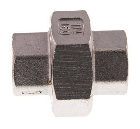 Gerade Verschraubung Rp1/4'' Weiblich Edelstahl Flachdichtung PTFE 16bar (224.8psi)