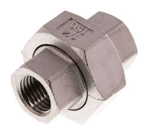 Gerade Verschraubung Rp1/4'' Weiblich Edelstahl Flachdichtung PTFE 16bar (224.8psi)