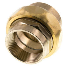 Union Straight Connector Rp2'' Female Brass Flat Seal Centellen 16bar (224.8psi)