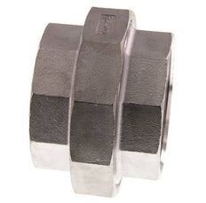 Gerader Verschraubungsstutzen Rp2 1/2'' Weiblich Edelstahl Flachdichtung PTFE 16bar (224.8psi)