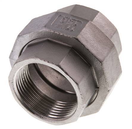 Gerader Verschraubungsstutzen Rp1 1/4'' Weiblich Edelstahl Flachdichtung PTFE 16bar (224.8psi)