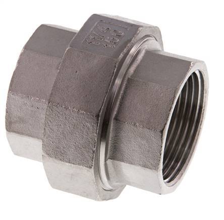 Gerader Verschraubungsstutzen Rp1 1/4'' Weiblich Edelstahl Flachdichtung PTFE 16bar (224.8psi)