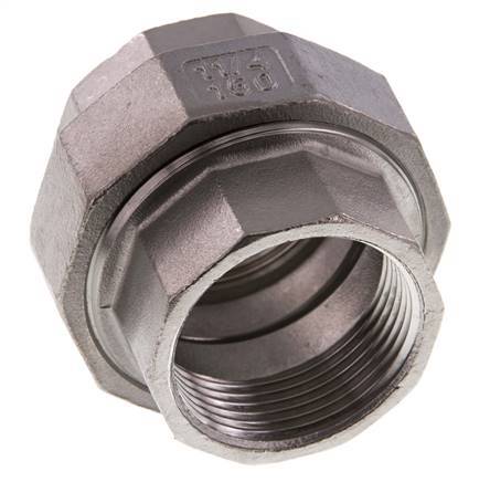 Gerader Verschraubungsstutzen Rp1 1/4'' Weiblich Edelstahl Flachdichtung PTFE 16bar (224.8psi)