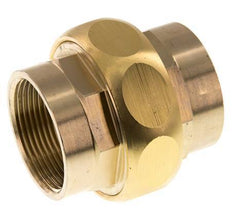Union Straight Connector Rp1 1/2'' Female Brass Flat Seal Centellen 16bar (224.8psi)