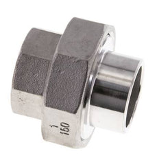 Union Straight Connector Rp1'' Female x 33.7mm Weld End Stainless Steel Conical Seal 16bar (224.8psi)