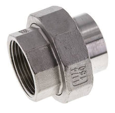 Gerader Verschraubungsstutzen Rp1 1/4'' Innengewinde x 42,4mm Schweißende Edelstahl konische Dichtung 16bar (224,8psi)