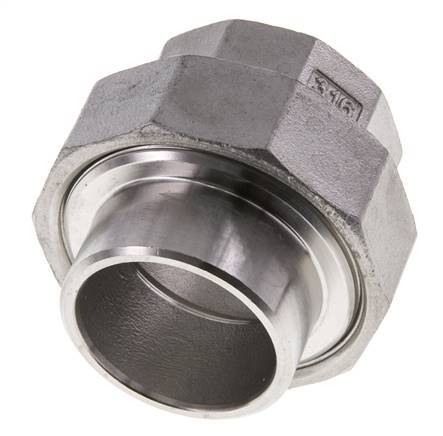 Gerader Verschraubungsstutzen Rp1 1/4'' Innengewinde x 42,4mm Schweißende Edelstahl konische Dichtung 16bar (224,8psi)