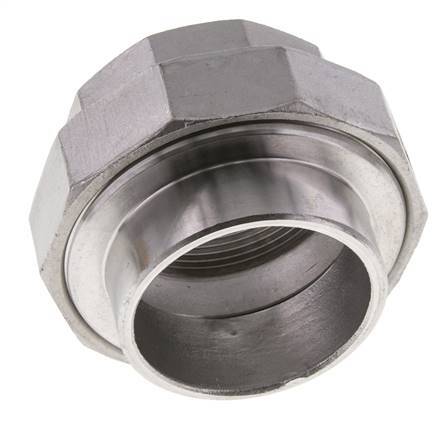 Gerader Verschraubungsstutzen Rp2'' Innengewinde x 60,3mm Schweißende Edelstahl konische Dichtung 16bar (224,8psi)
