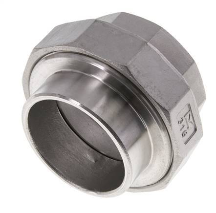 Gerader Verschraubungsstutzen Rp2'' Innengewinde x 60,3mm Schweißende Edelstahl konische Dichtung 16bar (224,8psi)