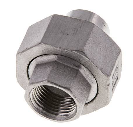 Gerader Verschraubungsstutzen Rp3/8'' Innengewinde x 17,2mm Schweißende Edelstahl konische Dichtung 16bar (224,8psi)