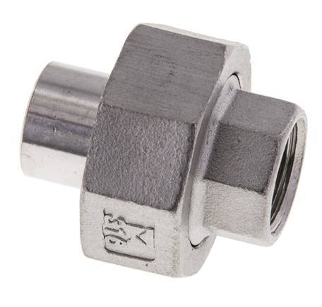Gerader Verschraubungsstutzen Rp3/8'' Innengewinde x 17,2mm Schweißende Edelstahl konische Dichtung 16bar (224,8psi)
