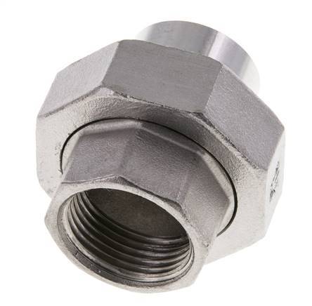 Gerader Verschraubungsstutzen Rp3/4'' Innengewinde x 26,9mm Schweißende Edelstahl konische Dichtung 16bar (224,8psi)