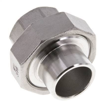 Gerader Verschraubungsstutzen Rp3/4'' Innengewinde x 26,9mm Schweißende Edelstahl konische Dichtung 16bar (224,8psi)