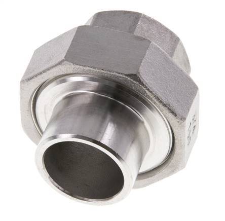 Gerader Verschraubungsstutzen Rp3/4'' Innengewinde x 26,9mm Schweißende Edelstahl konische Dichtung 16bar (224,8psi)