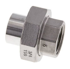Gerader Verschraubungsstutzen Rp3/4'' Innengewinde x 26,9mm Schweißende Edelstahl konische Dichtung 16bar (224,8psi)