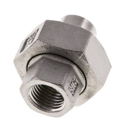 Gerader Verschraubungsstutzen Rp1/4'' Innengewinde x 13,5 mm Schweißende Edelstahl konische Dichtung 16 bar (224,8 psi)