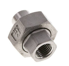 Gerader Verschraubungsstutzen Rp1/4'' Innengewinde x 13,5 mm Schweißende Edelstahl konische Dichtung 16 bar (224,8 psi)