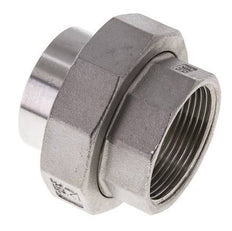 Gerader Verschraubungsstutzen Rp1 1/2'' Innengewinde x 48,3mm Schweißende Edelstahl konische Dichtung 16bar (224,8psi)