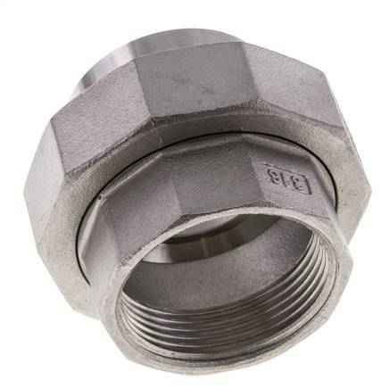 Gerader Verschraubungsstutzen Rp1 1/2'' Innengewinde x 48,3mm Schweißende Edelstahl konische Dichtung 16bar (224,8psi)