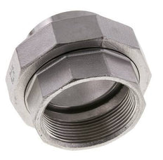 Gerader Verschraubungsstutzen Rp2'' Buchse x 60,3mm Schweißende Edelstahl Flachdichtung PTFE 150bar (2107,5psi)