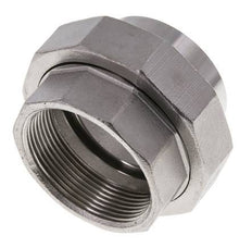 Gerader Verschraubungsstutzen Rp2'' Buchse x 60,3mm Schweißende Edelstahl Flachdichtung PTFE 150bar (2107,5psi)