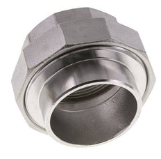 Gerader Verschraubungsstutzen Rp2'' Buchse x 60,3mm Schweißende Edelstahl Flachdichtung PTFE 150bar (2107,5psi)