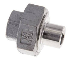 Gerader Verschraubungsstutzen Rp1/4'' Innengewinde x 13,5mm Schweißende Edelstahl Flachdichtung PTFE 150bar (2107.5psi)