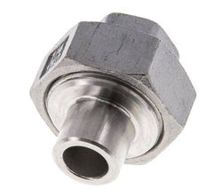 Gerader Verschraubungsstutzen Rp1/4'' Innengewinde x 13,5mm Schweißende Edelstahl Flachdichtung PTFE 150bar (2107.5psi)